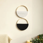 Bohemian Double Circle Wall Shelf - Handmade Decor