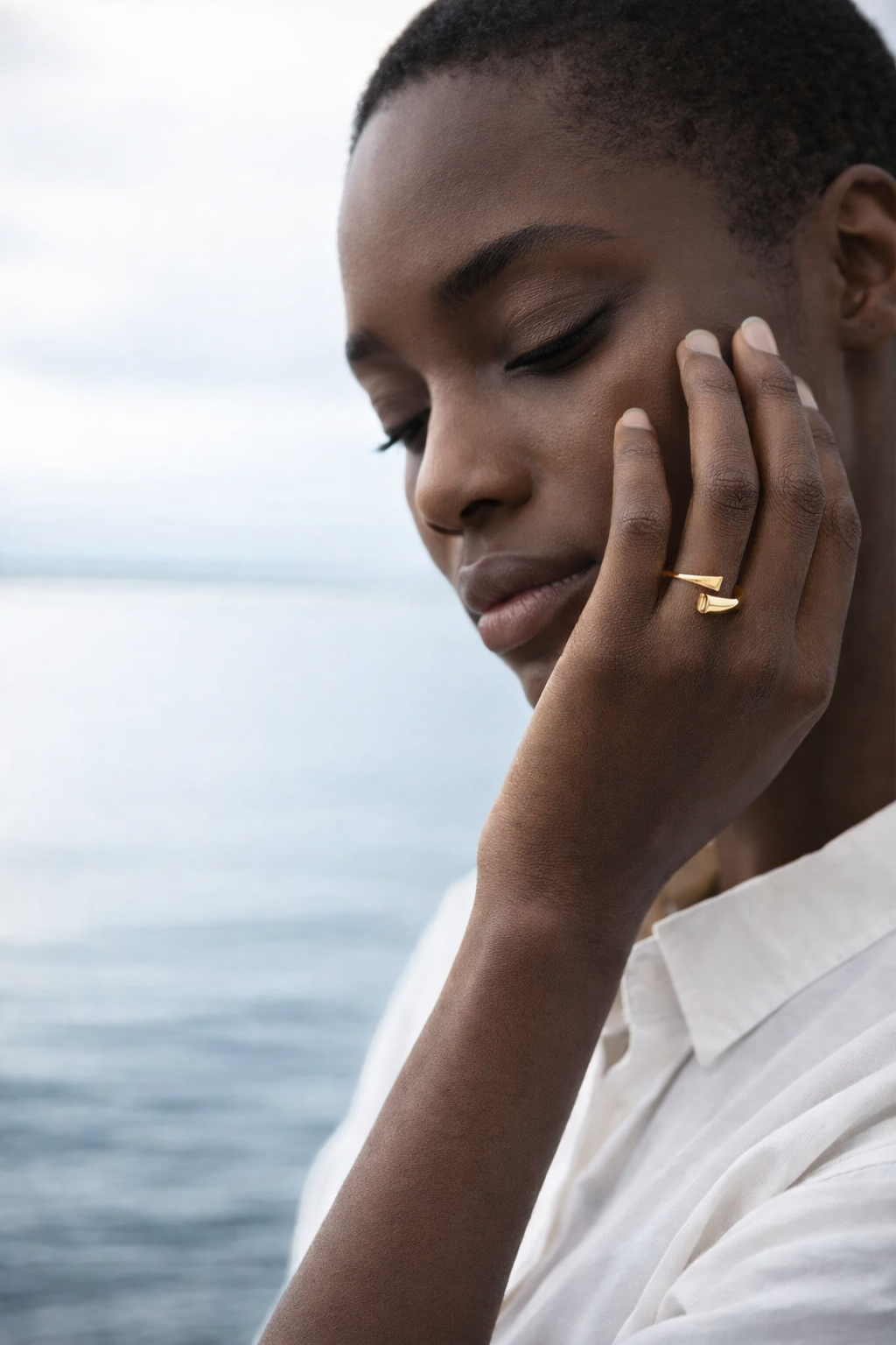 Gold Heart Shaped Ring