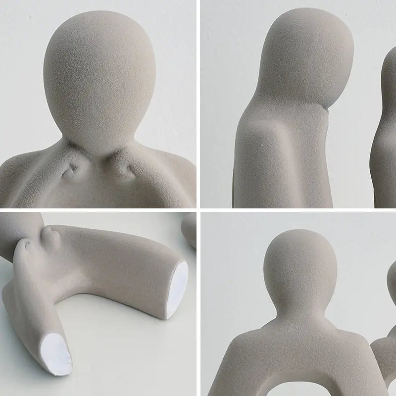 Modern Minimalist Abstract Couple Figurine Decor