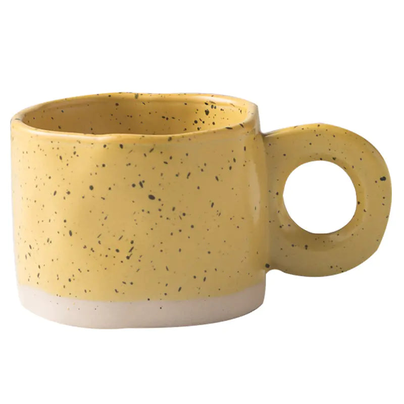 Korean Style Ink Splash Ceramic Mug