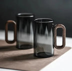 Smoky Gray Borosilicate Glass Cup