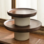 Vintage Japanese Wood Cake Stand