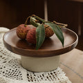 Vintage Japanese Wood Cake Stand