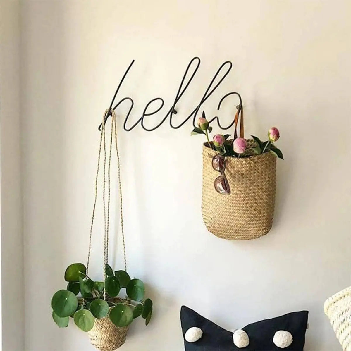 Nordic Iron Letter Wall Art Hooks