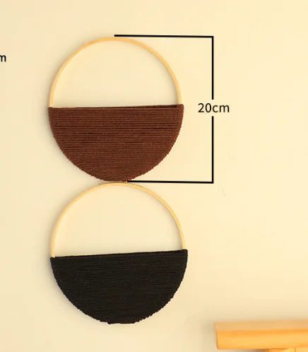 Bohemian Double Circle Wall Shelf - Handmade Decor