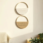 Bohemian Double Circle Wall Shelf - Handmade Decor